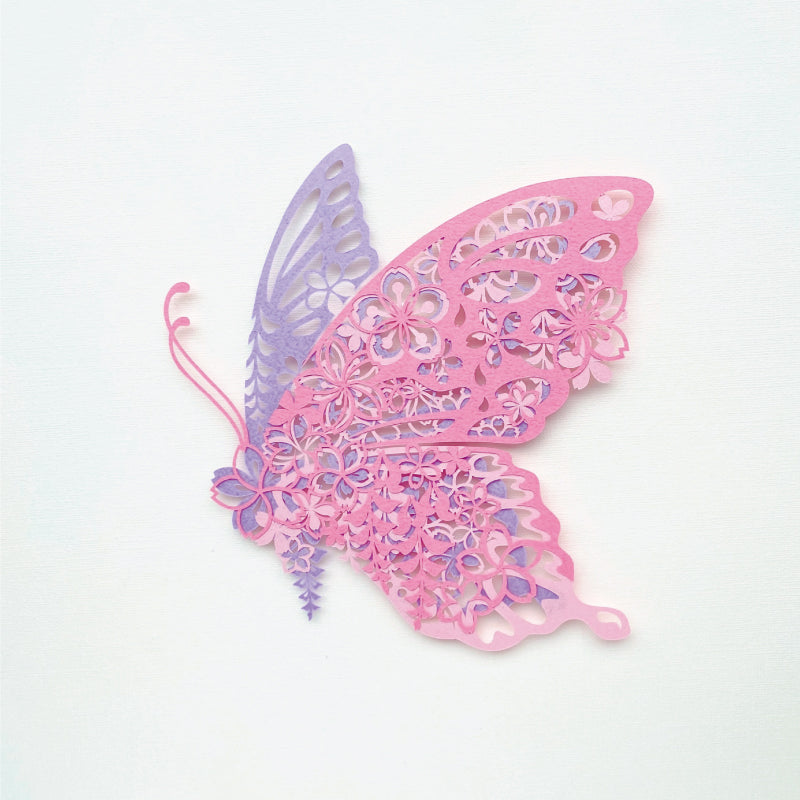 【切り絵キット】《蝶_春》 Design 祐琴/yuko(kit-0095)