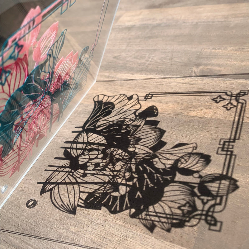 【切り絵キット】《蓮華》 Design 祐琴/yuko(kit-0096)