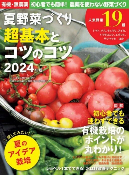 【電子版】夏野菜づくり 超基本とコツのコツ 2024年版(野菜だより2024年4月号増刊)(122404)