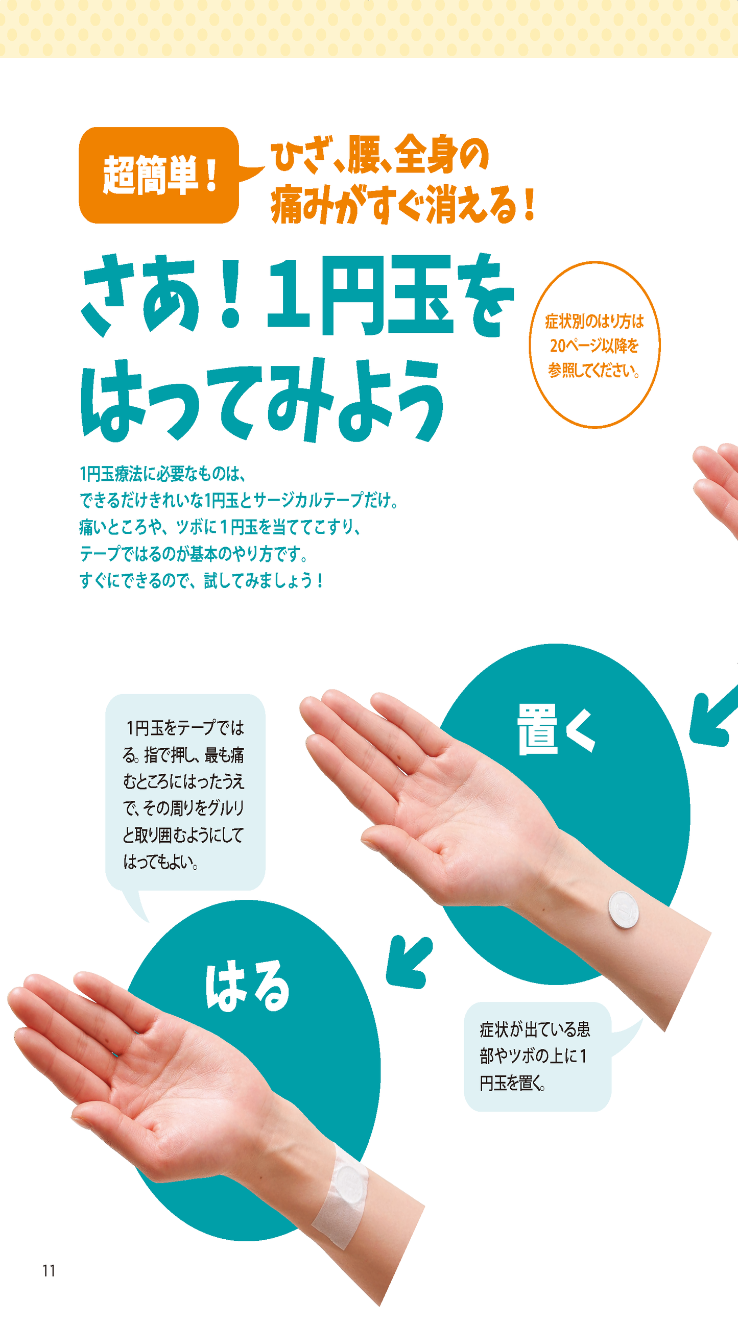 【書籍】ペタッと貼るだけ! 1円玉痛みとりBOOK(M1777)