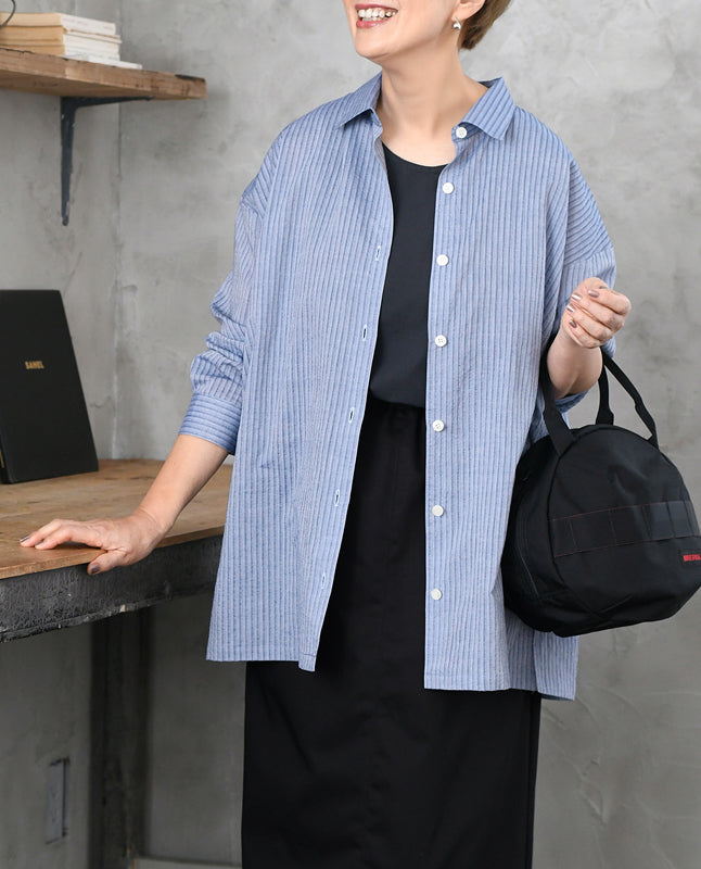 【型紙/レシピなし】一枚あると重宝!シンプルなシャツbyあっこたん/金子敦子 (LBS8726-8/9)