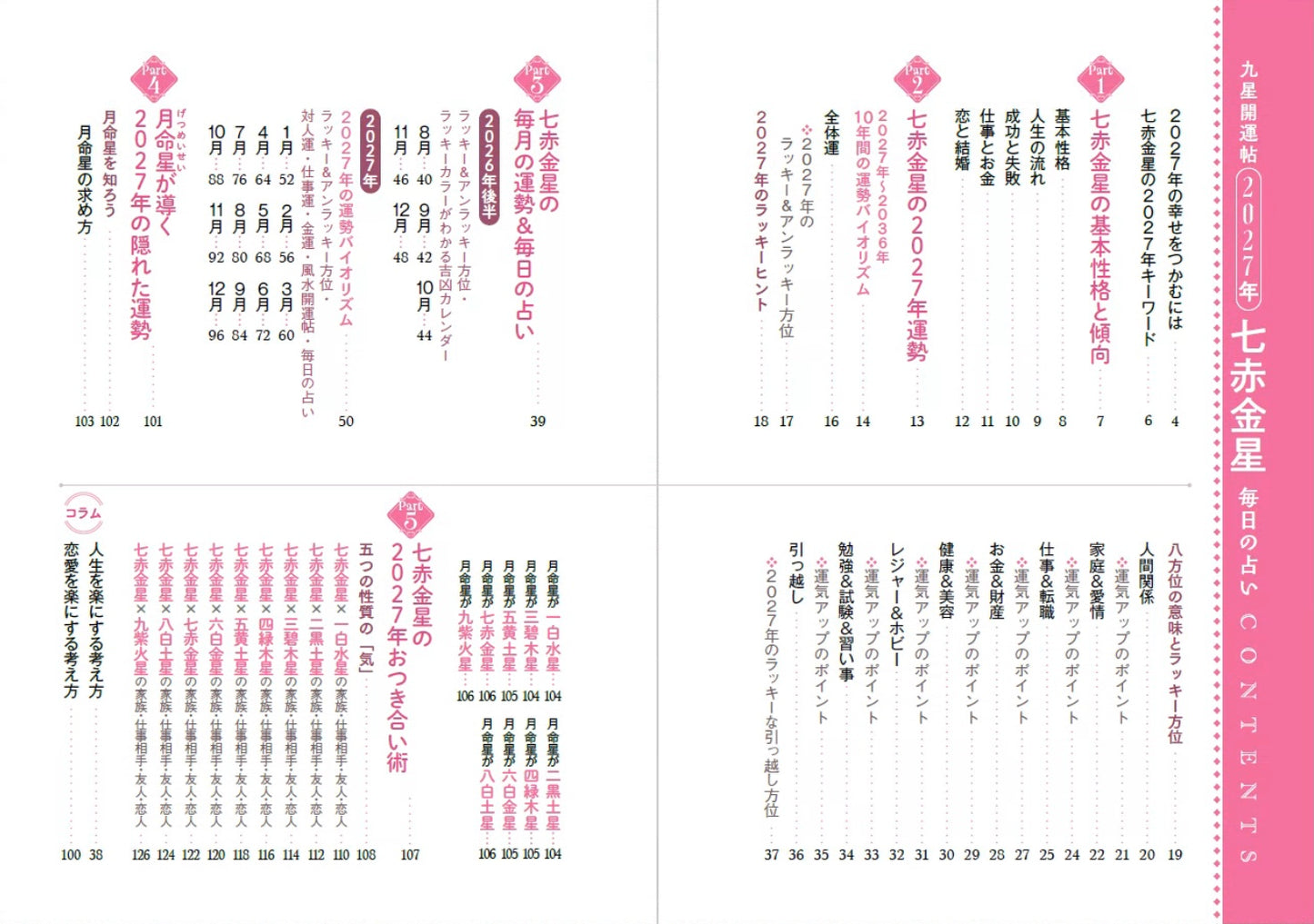 【書籍】九星開運帖 2027年 七赤金星(M1988)