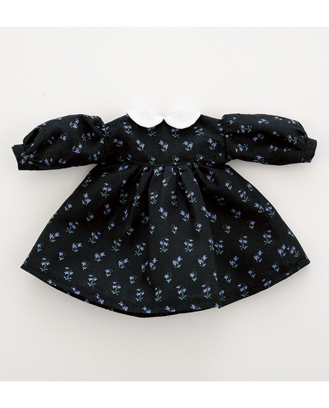 【材料キット】《黒いワンピース》「くらはしれいの夢みるドール服」掲載（kit-0067)