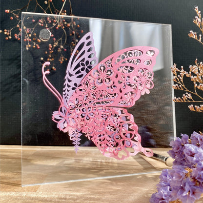 【切り絵キット】《蝶＿春》 Design 祐琴/yuko（kit-0095)