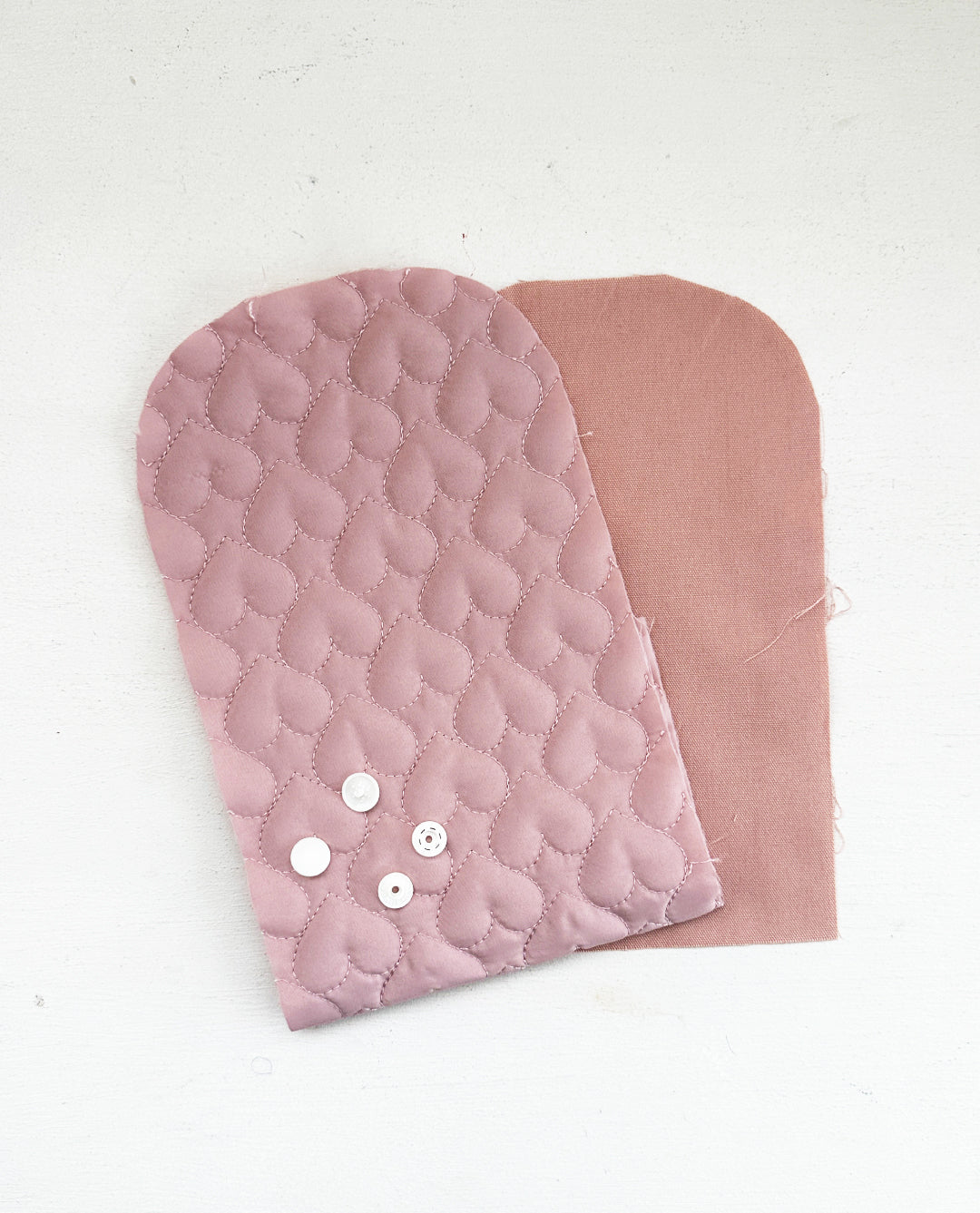 【材料キット】《ふた付きキルティングポーチ》_Baby＆Kids Handmadeオリジナル(レシピなし)（kit-0122)