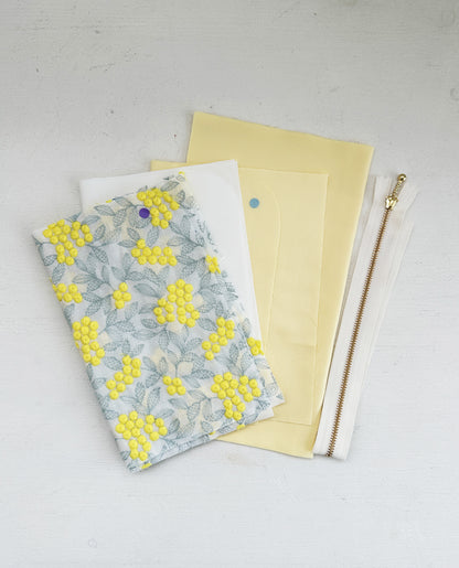 【材料キット】《Ｌ字ファスナーポーチ》_Baby＆Kids Handmadeオリジナル(レシピなし)（kit-0123)