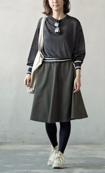 【型紙/レシピなし】ひざ丈/ロング　フレアスカート（LBS4790-13/14）