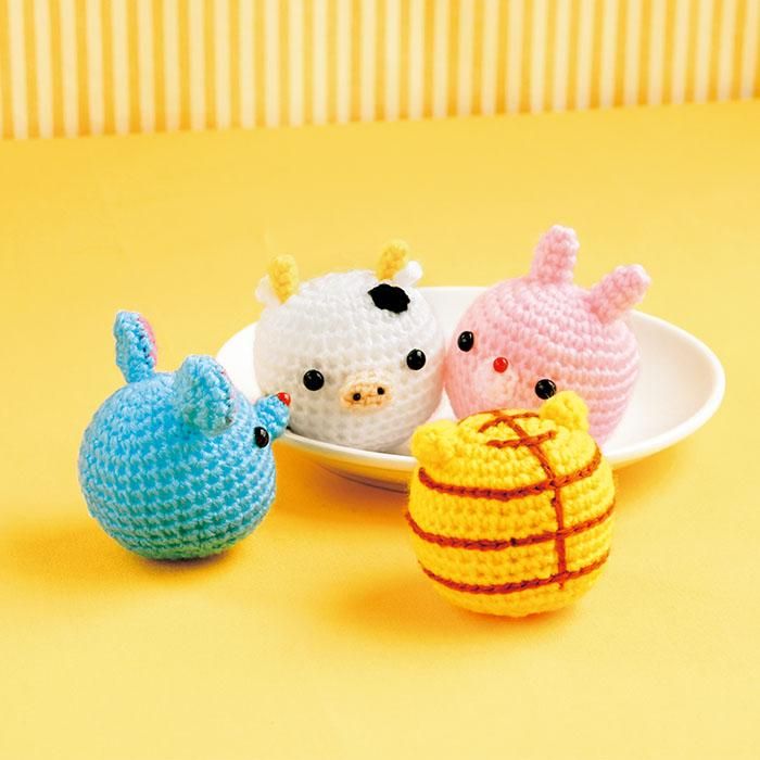 【DL編み物】あみぐるみ/干支のなかまたち　Design by Miyuki Ichikawa(DLknit0015)
