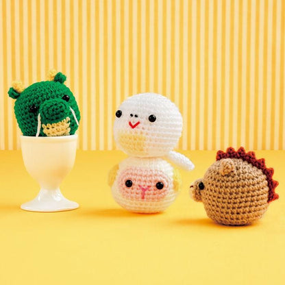 【DL編み物】あみぐるみ/干支のなかまたち　Design by Miyuki Ichikawa(DLknit0015)