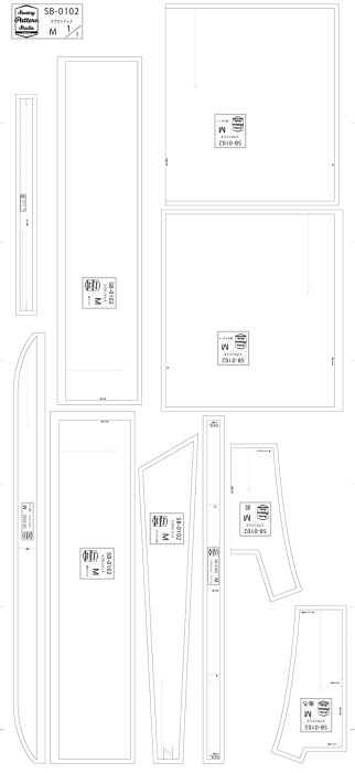 【型紙】エプロンドレス（SB-0102）/『青木美沙子のソーイングブック』より