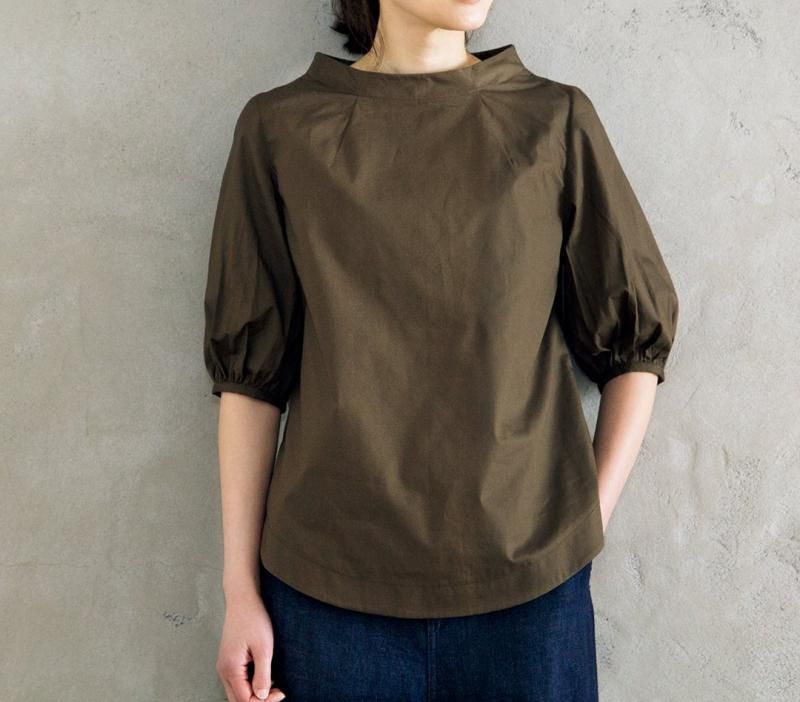 【型紙】ボリュームスリーブボトルネックプルオーバー designed by かたやまゆうこ(KY-0005)