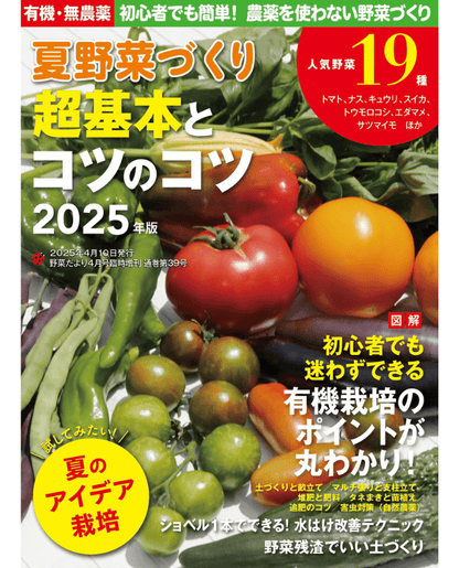 【電子版】夏野菜づくり 超基本とコツのコツ 2025年版（野菜だより2025年4月号増刊）(122504)