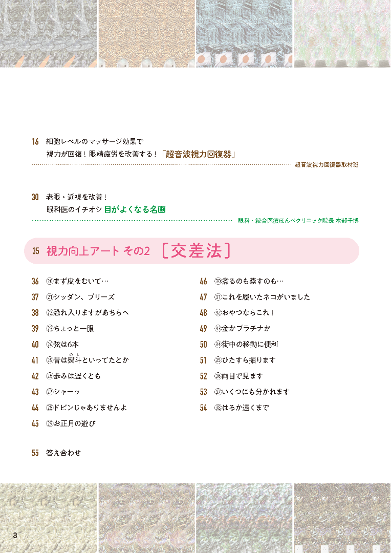 【書籍】1日5分 視力向上アート(M1724)