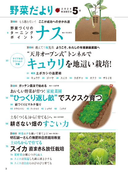 【書籍】野菜だより2026年5月初夏号(112605)