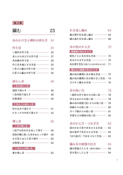 【書籍】新・棒針編みの基本 (S4733)