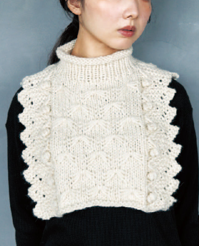 【DL編み物】クロス模様のネックウォーマーDesign by 宇野千尋（DLknit-0044）