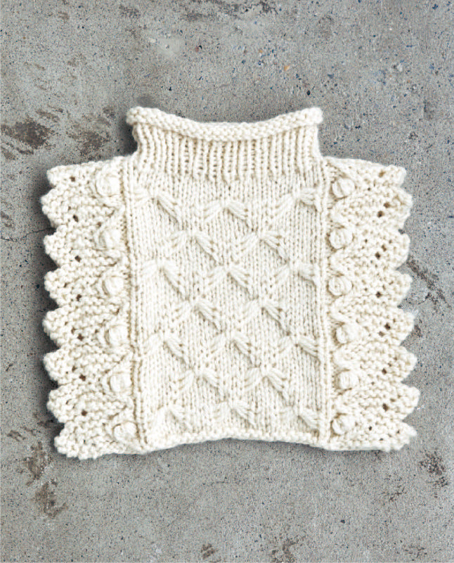 【DL編み物】クロス模様のネックウォーマーDesign by 宇野千尋（DLknit-0044）