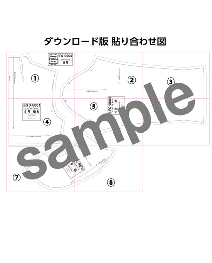 【型紙】ウエディング ボレロ　（FO-0004）