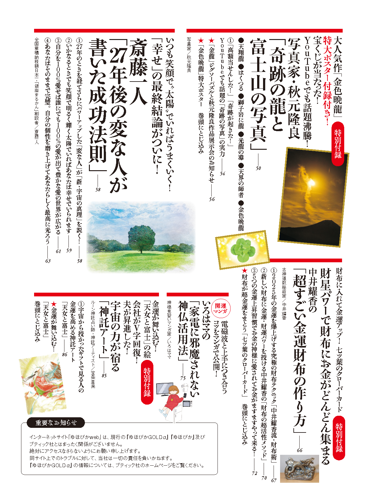 【書籍】ゆほびかGOLDα2025年上半期(安心2025年2月号増刊)(162502)