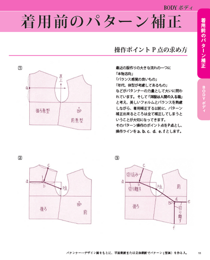 【書籍】美しく着やすい　型紙補正(K6)