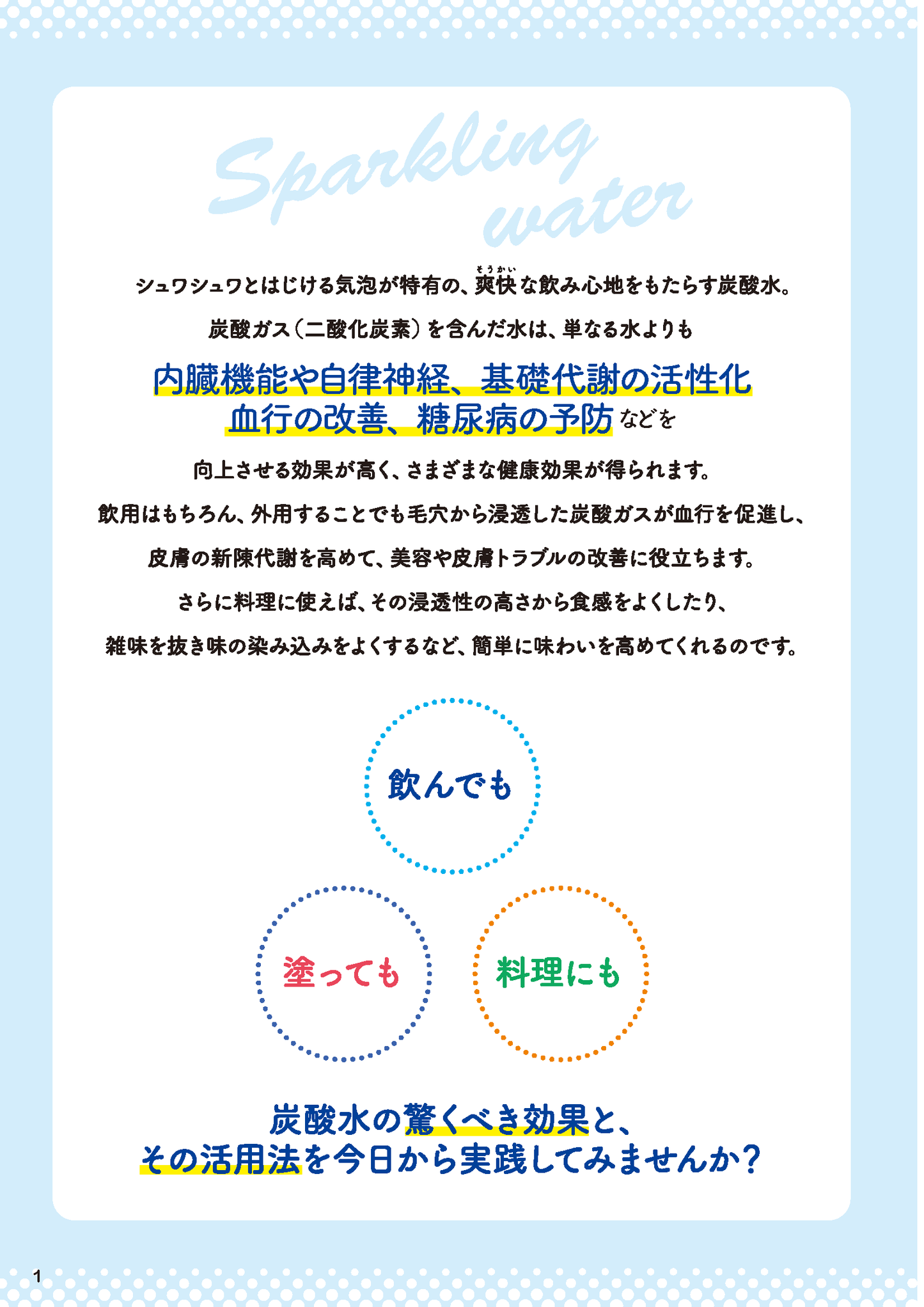 【書籍】炭酸水 超活用術(M1978)