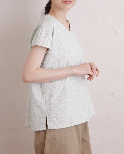 【型紙】フレンチスリーブブラウス designed by かたやまゆうこ(KY-0007)