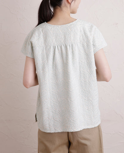 【型紙】フレンチスリーブブラウス designed by かたやまゆうこ(KY-0007)