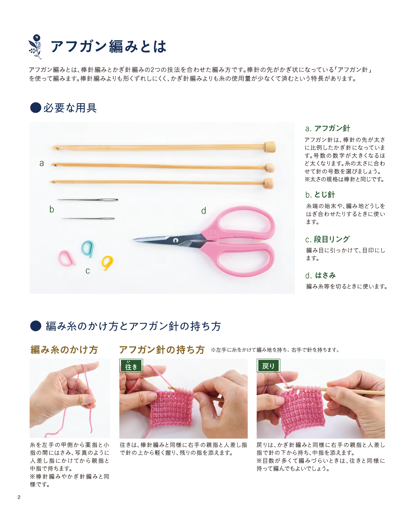 【書籍】改訂版 アフガン編みのこもの(S8297)