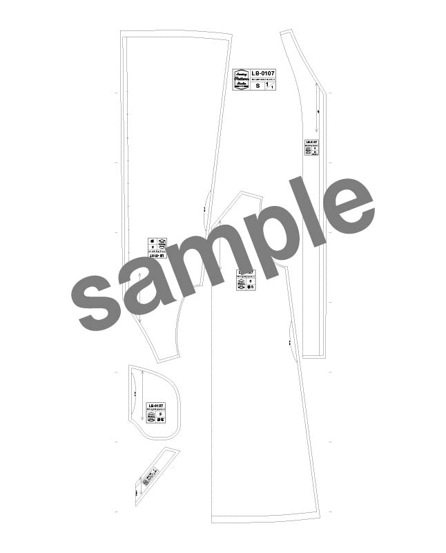 【型紙】フロントボタンのジャンパースカート　（SB-0107）