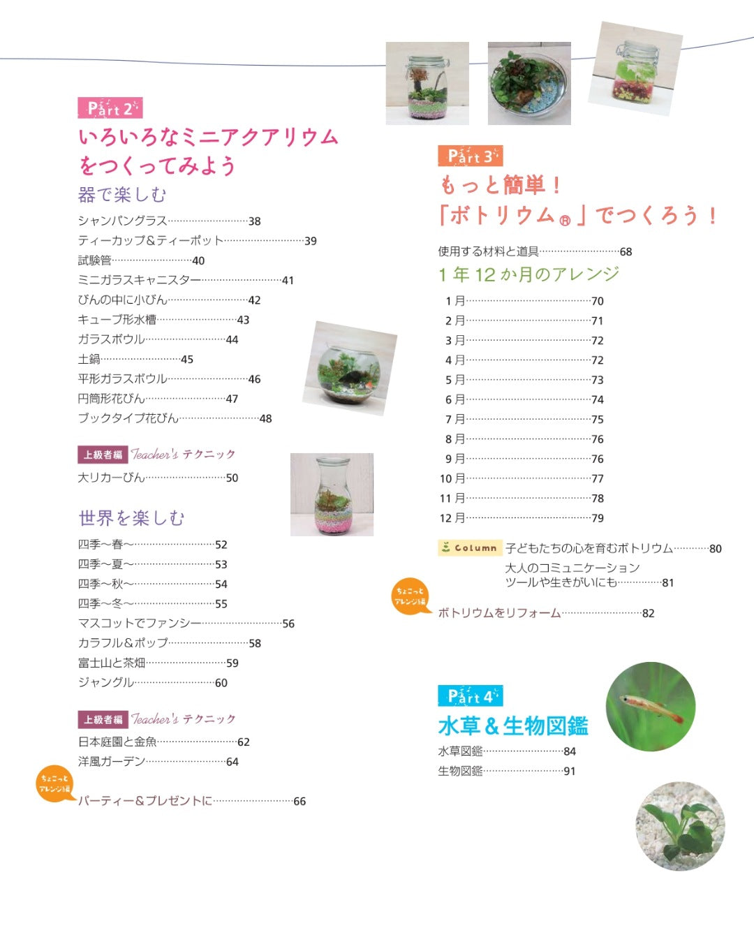 【書籍】手作り超ミニ水族館 ボトリウム 新装版(K40)