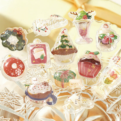 【シール】BGM きゅるるんシール 2026クリスマス限定（SH-0010）｜箔押し クリスマスギフト シール